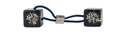 Louis Vuitton Inclusion Hair Cube, £80, Accessories, Blue, Resin, Front view